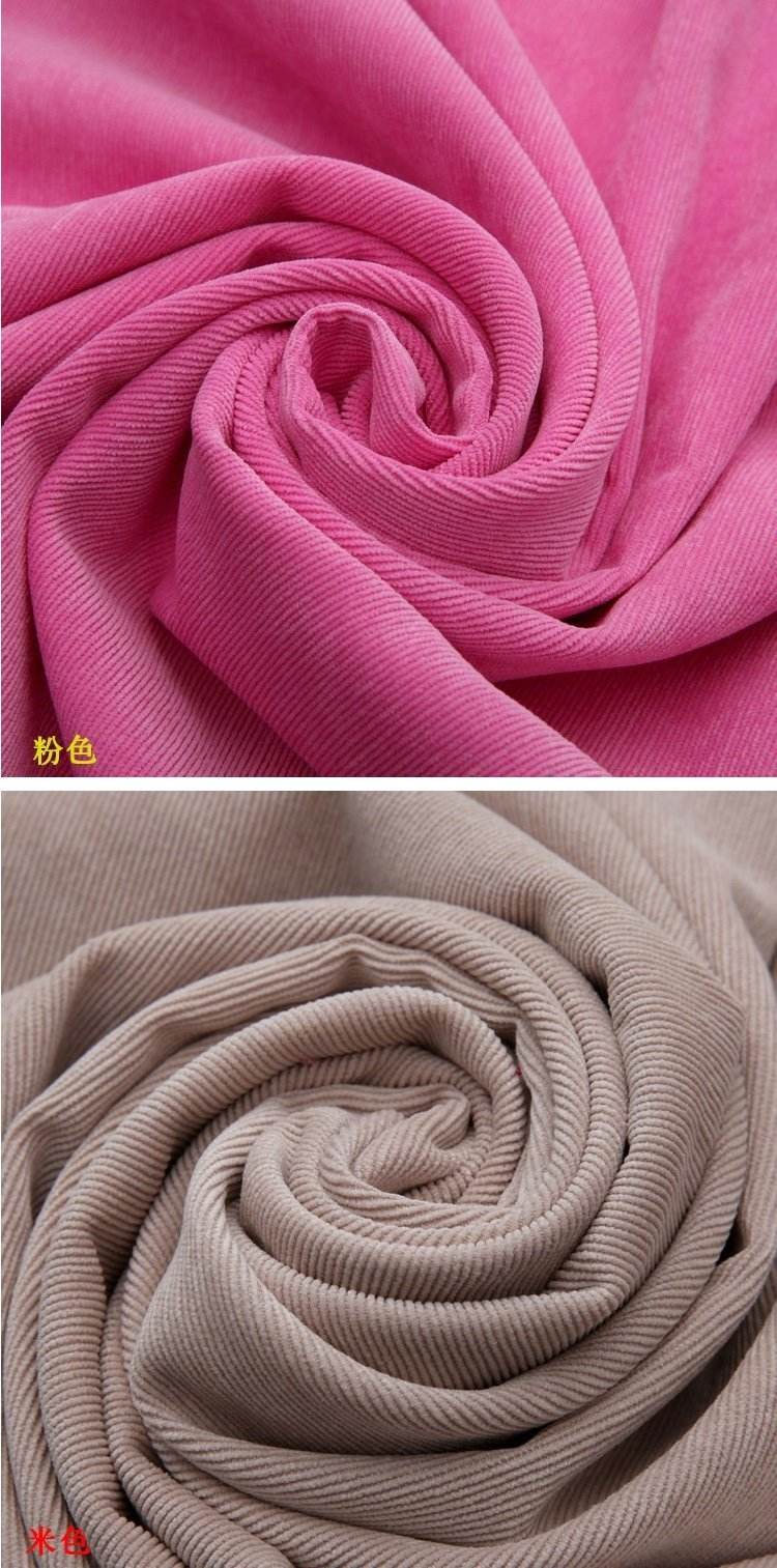 关于灯芯绒面料的优缺点的信息