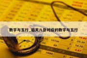 数字与五行_后天八卦对应的数字与五行